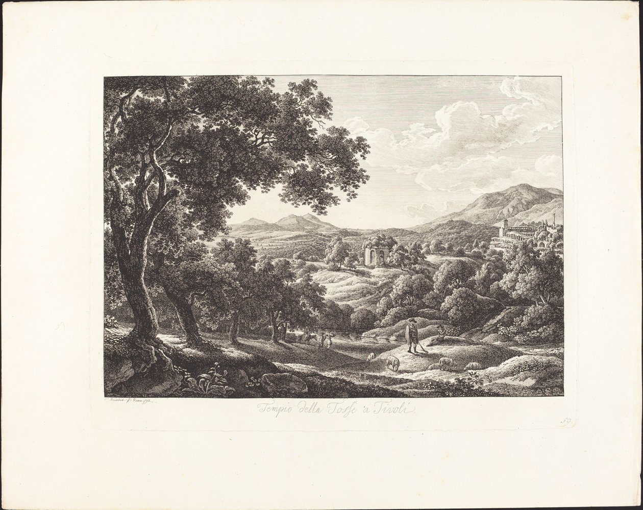 Temple de la Tosse à Tivoli - Albert Christoph Dies