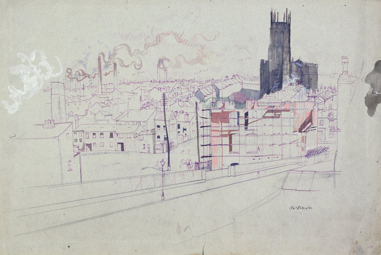 Ville industrielle (Leeds) - Albert Daniel Rutherston