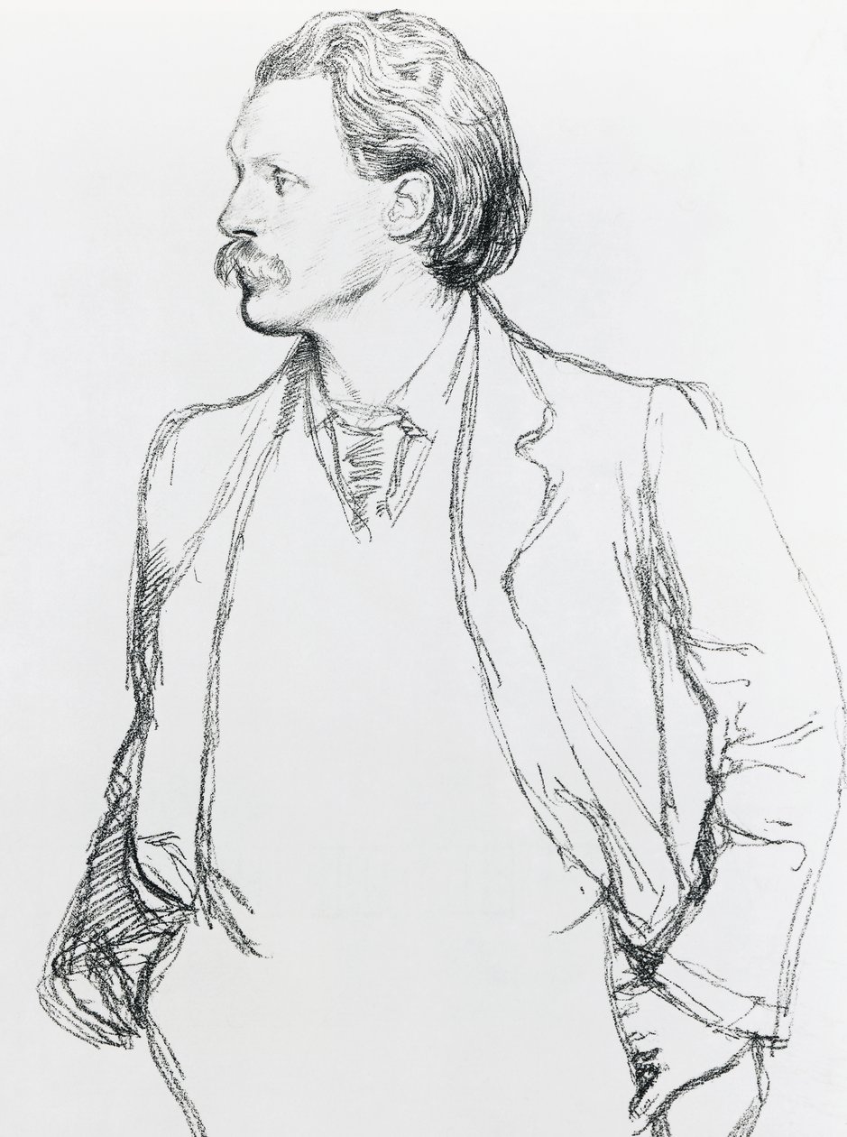 Portrait de George Gissing, romancier anglais - Albert Daniel Rutherston