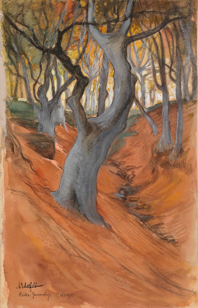 Forêt de hêtres - Albert Edelfelt