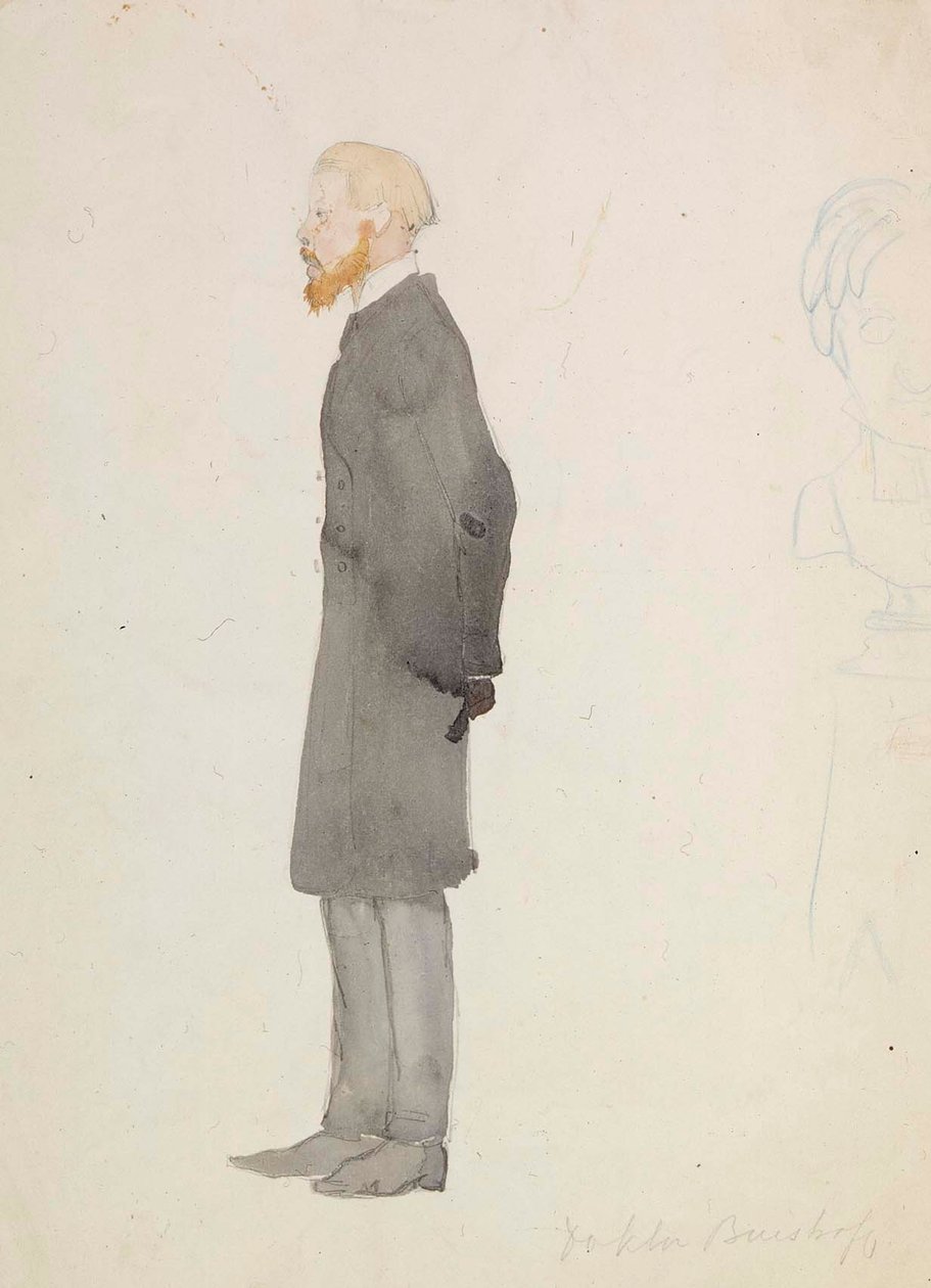 Caricature du docteur Buistroff - Albert Edelfelt