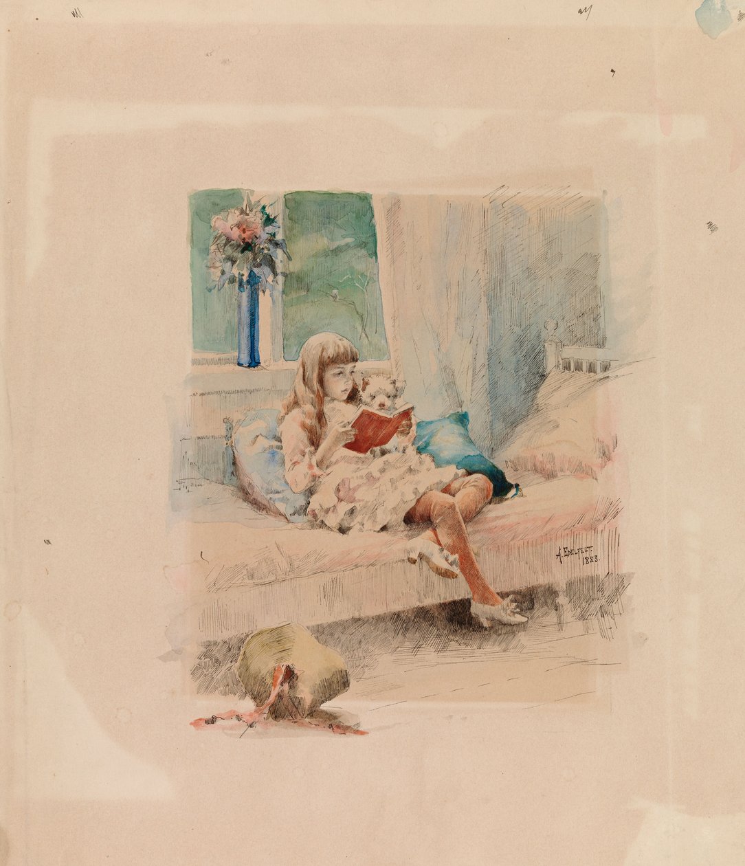 Chers amis III (Berta et Capi) - Albert Edelfelt