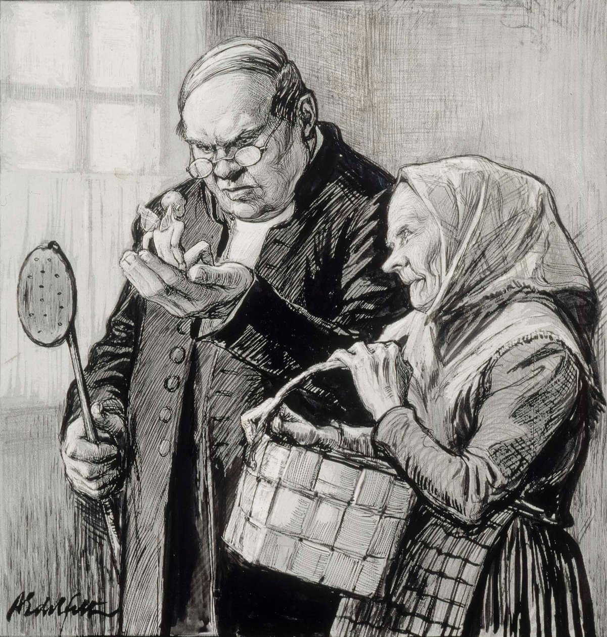 Illustration du petit génie - Albert Edelfelt