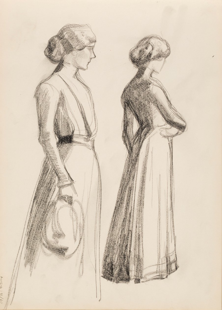 Deux personnages féminins - Albert Edelfelt