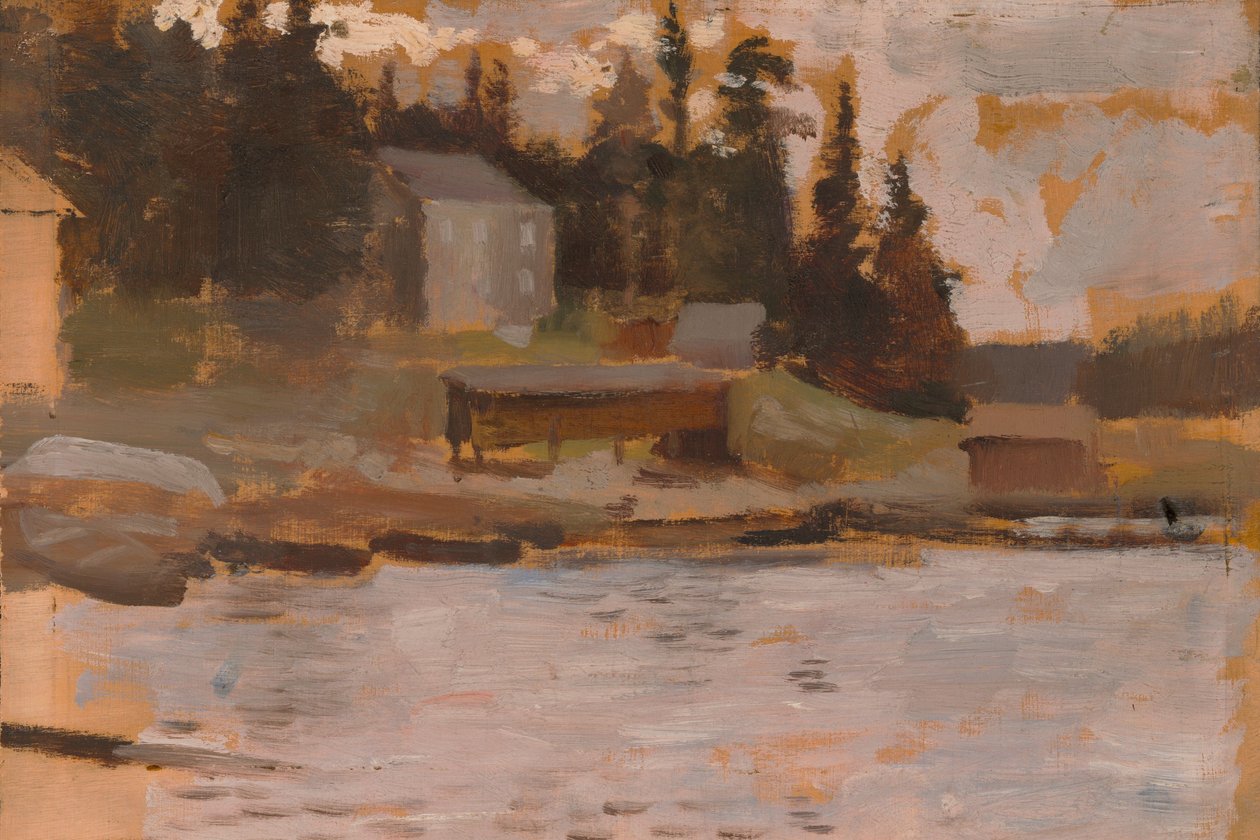 Esquisse de paysage réalisée à Hamari - Albert Edelfelt