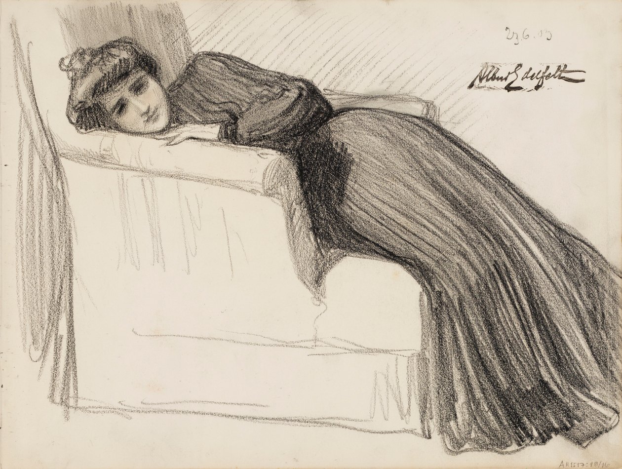 Femme au repos - Albert Edelfelt