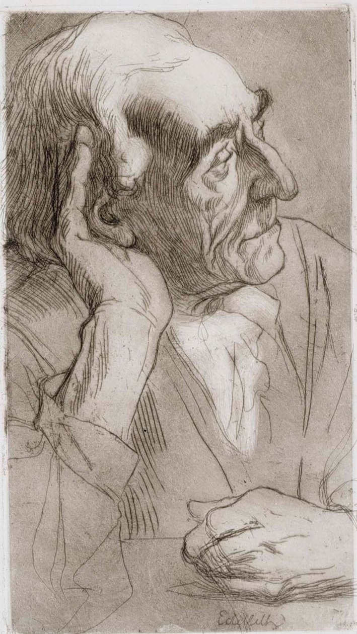 Un homme qui écoute - Albert Edelfelt