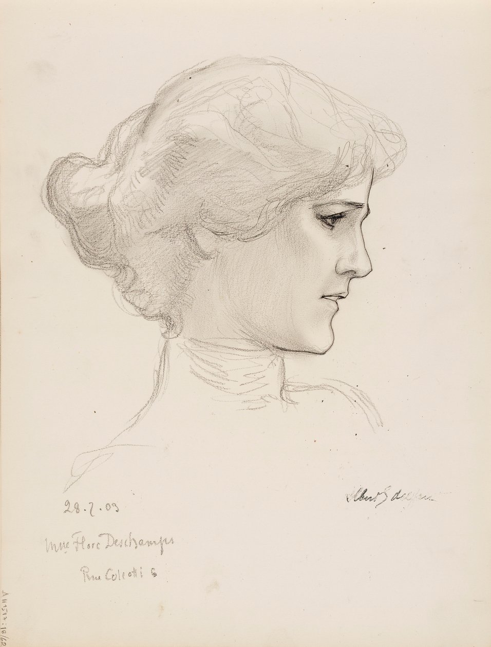 Mme Flore Deschamps - Albert Edelfelt