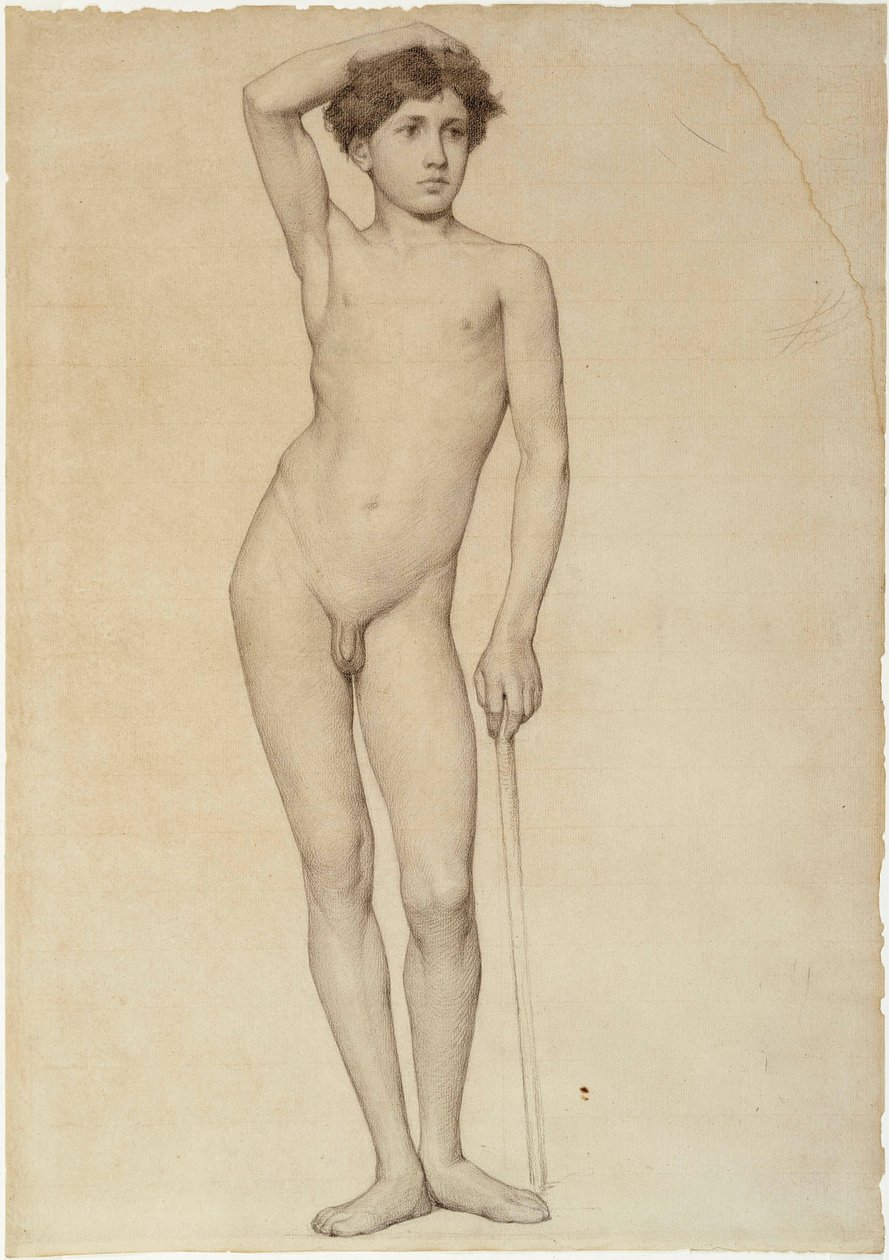 Modèle masculin nu, étude d