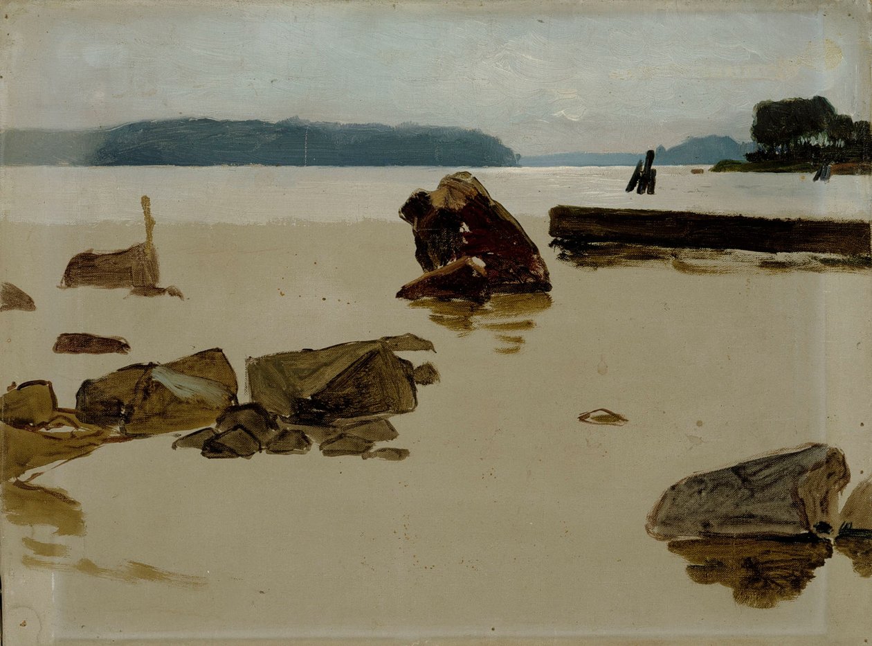 Au large de Haikko, étude pour « Garçons jouant sur le rivage » - Albert Edelfelt