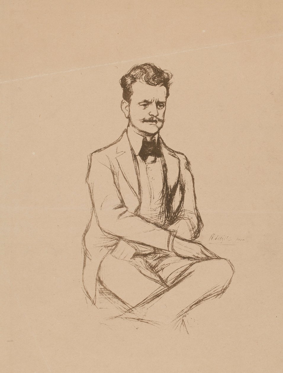 Portrait de Jean Sibelius - Albert Edelfelt