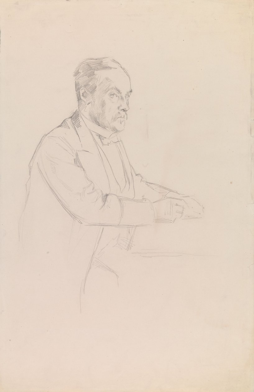 Portrait de Louis Pasteur, esquisse - Albert Edelfelt