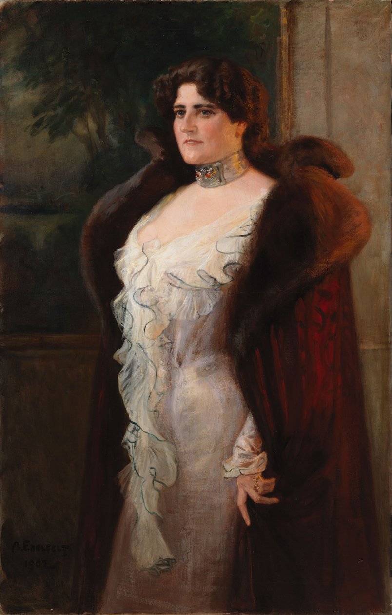 Portrait of Mrs. Lydia N:son Keirkner - Albert Edelfelt