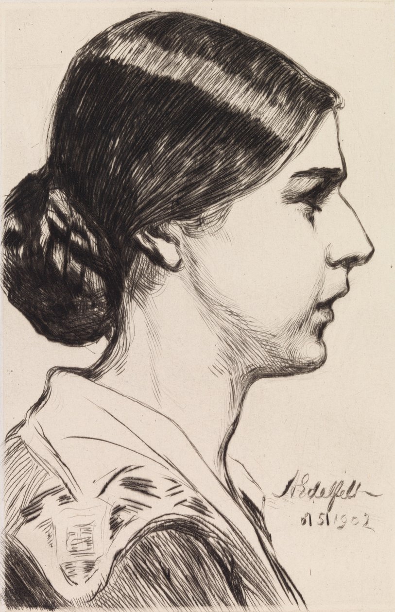 Portrait de Mme Michaela Pooley (née Krohn) - Albert Edelfelt