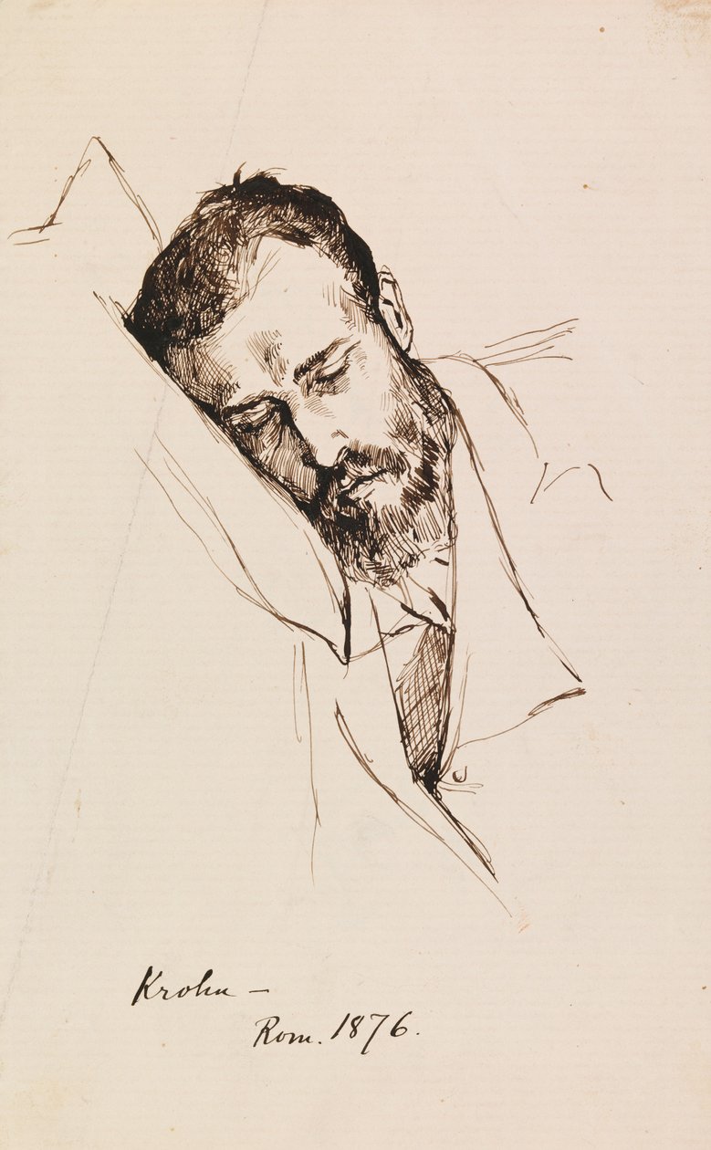 Portrait de Pietro Krohn - Albert Edelfelt