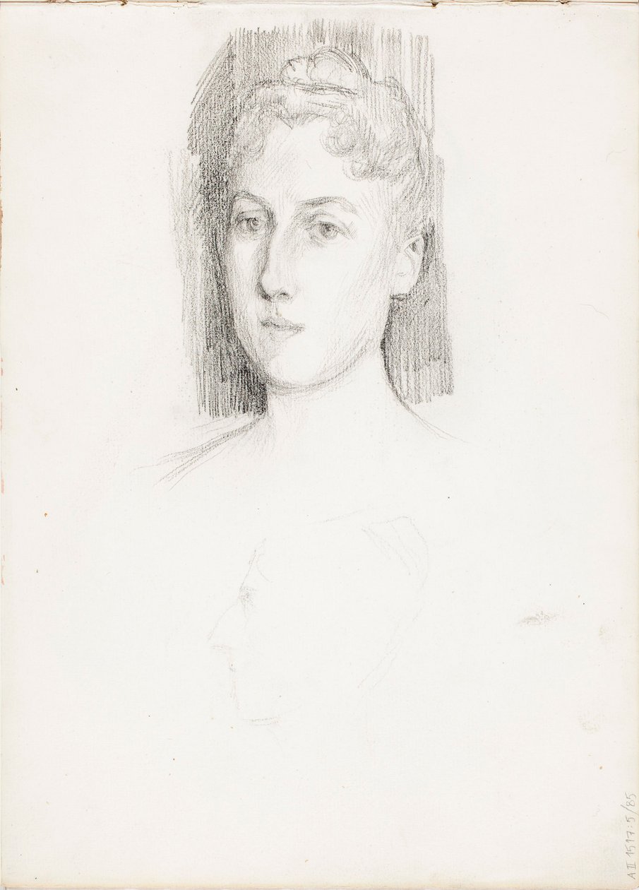 Portrait de femme - Albert Edelfelt