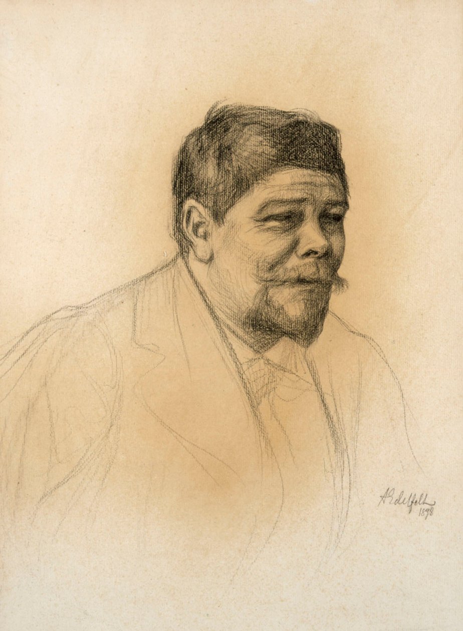 Portrait du sculpteur Robert Stigell - Albert Edelfelt