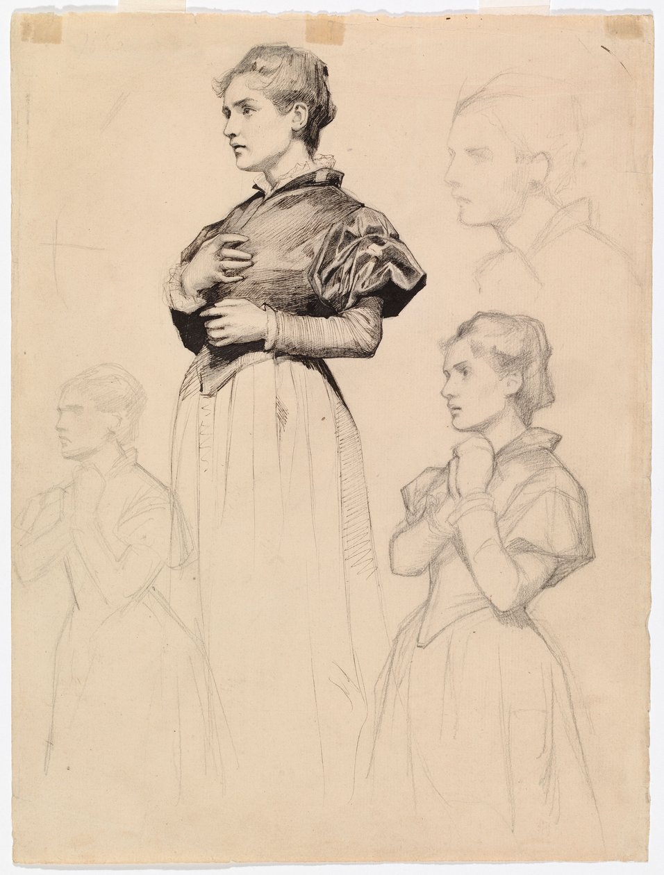 Sigrid Stålarm, étude pour « Le duc Karl profanant le cadavre de Klaus Fleming » - Albert Edelfelt