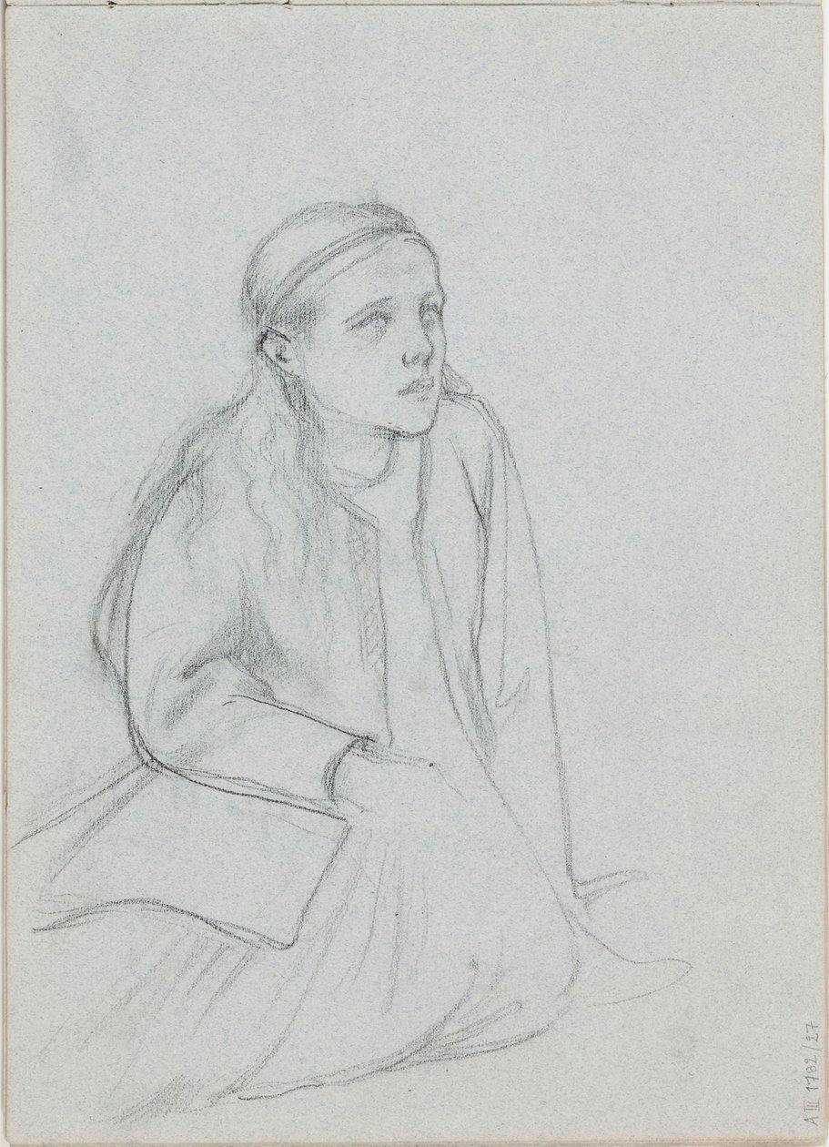 Esquisse pour « Le Christ et Marie-Madeleine », une légende finlandaise - Albert Edelfelt