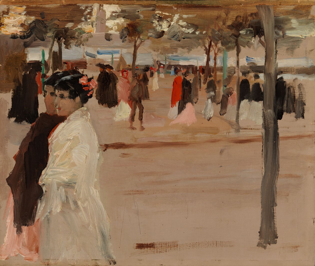 Étude pour la route du rivage, Séville - Albert Edelfelt