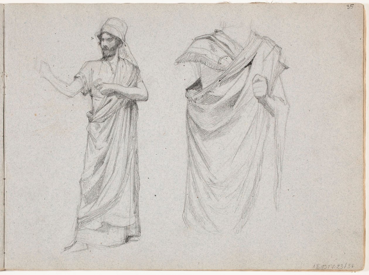Deux personnages masculins vêtus de toges - Albert Edelfelt