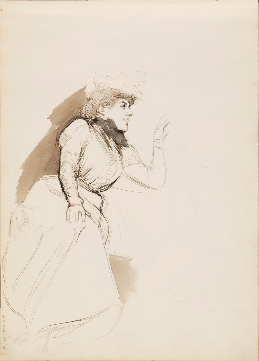 Femme assise (Aino Ackté) - Albert Edelfelt