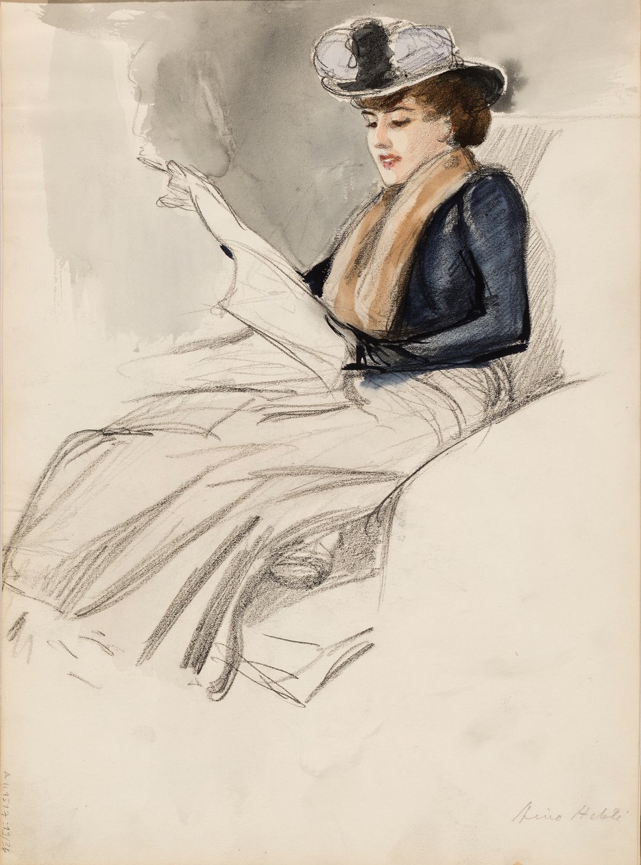 Femme assise, Aino Ackté - Albert Edelfelt