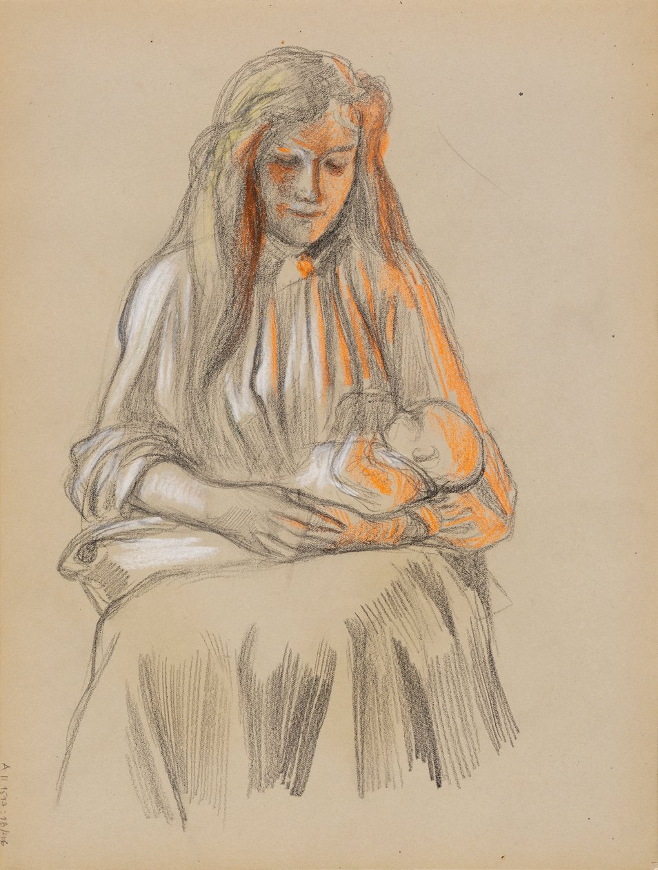 Mère et enfant - Albert Edelfelt