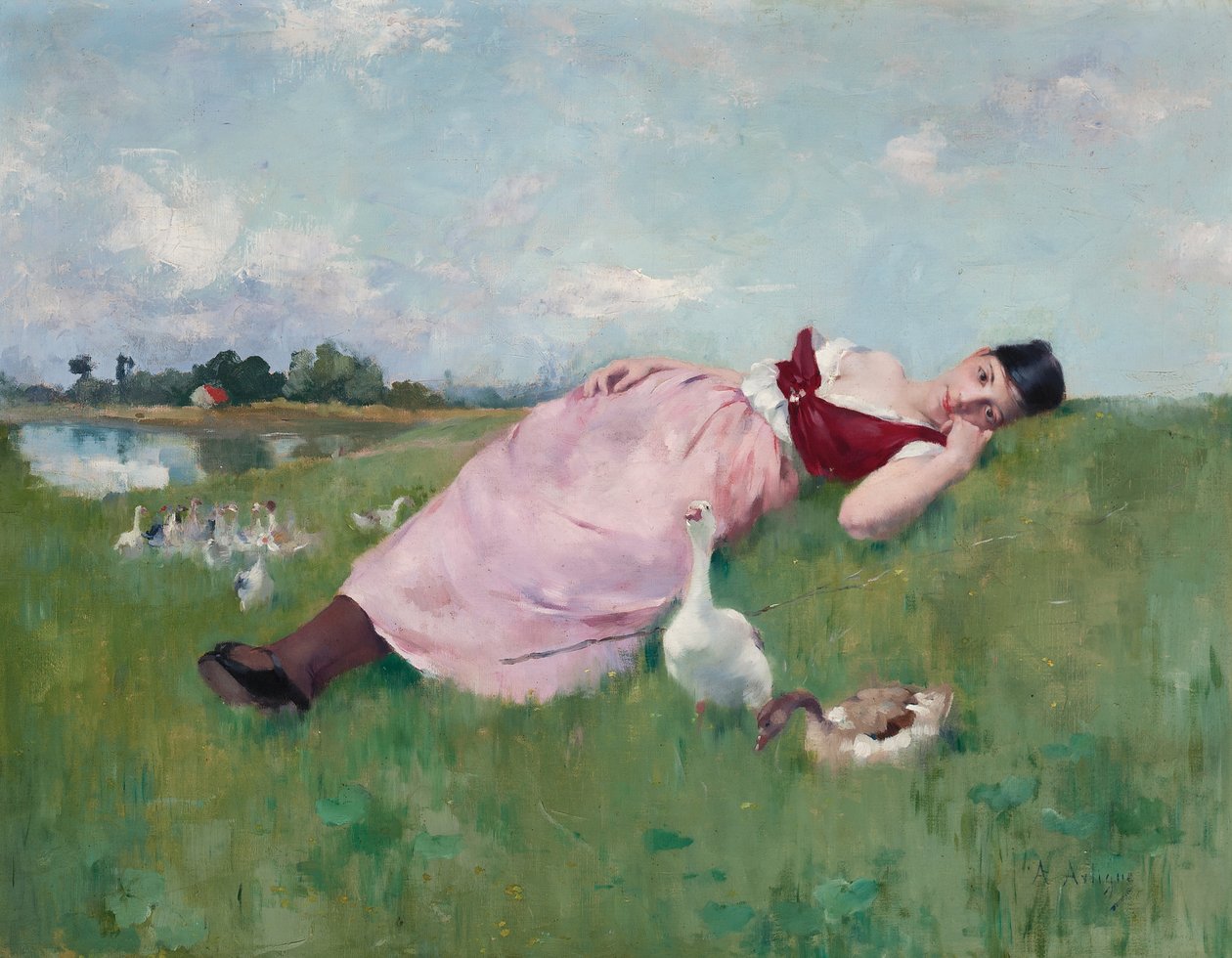 La fille aux oies - Albert Emile Artigue