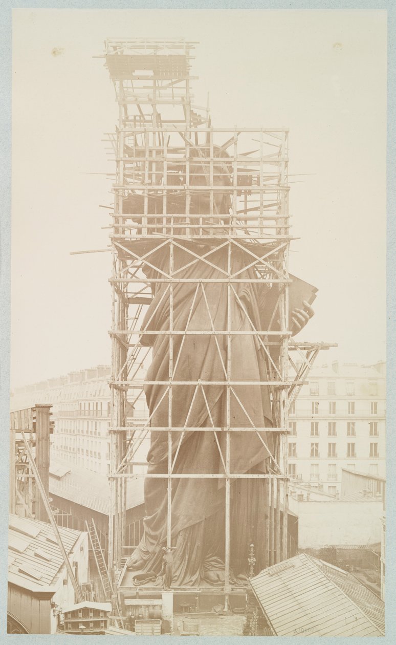 Assemblage de la Statue de la Liberté, Paris, 1883 - Albert Fernique