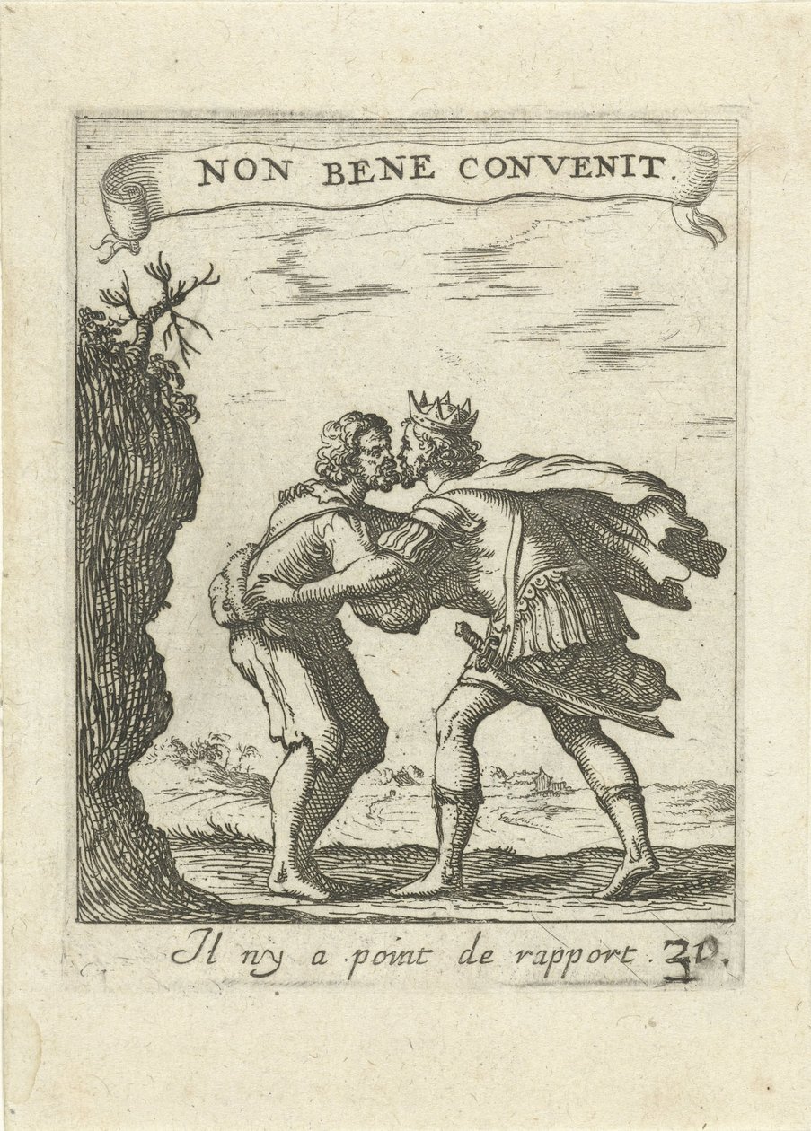 Mendiant et roi (série Devises et emblèmes d