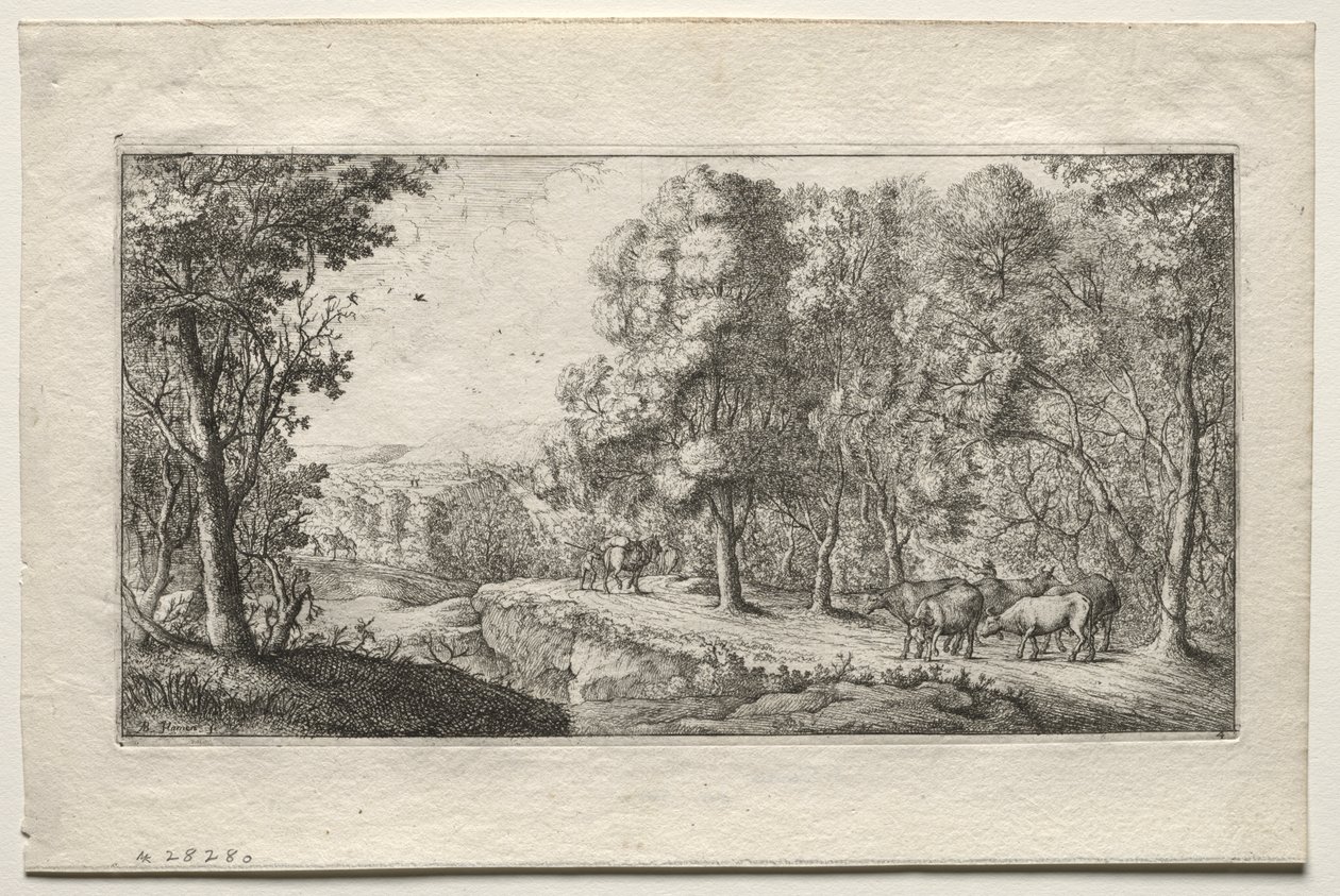 La route à la lisière des bois - Albert Flamen