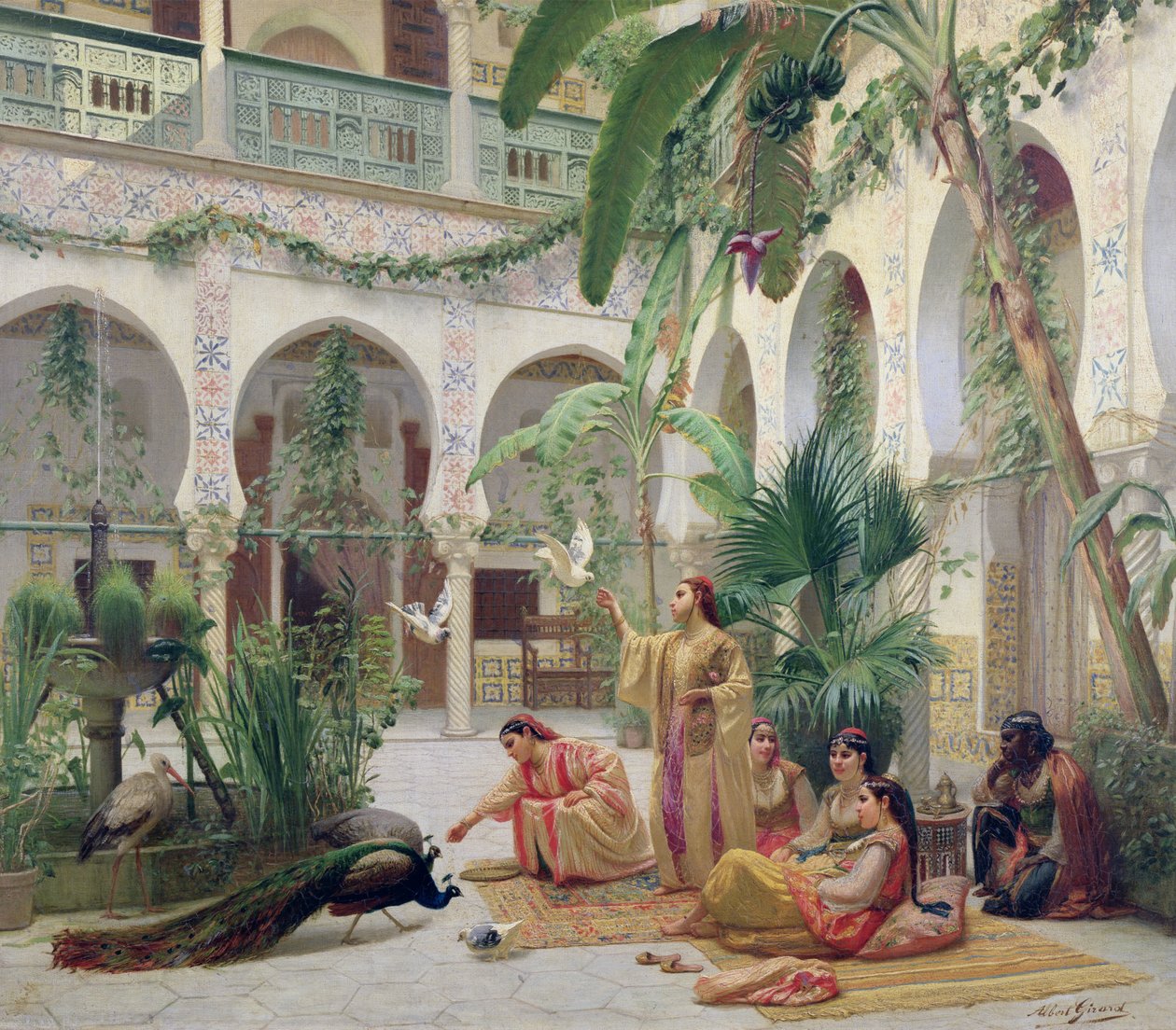 La Cour du Harem - Albert Girard
