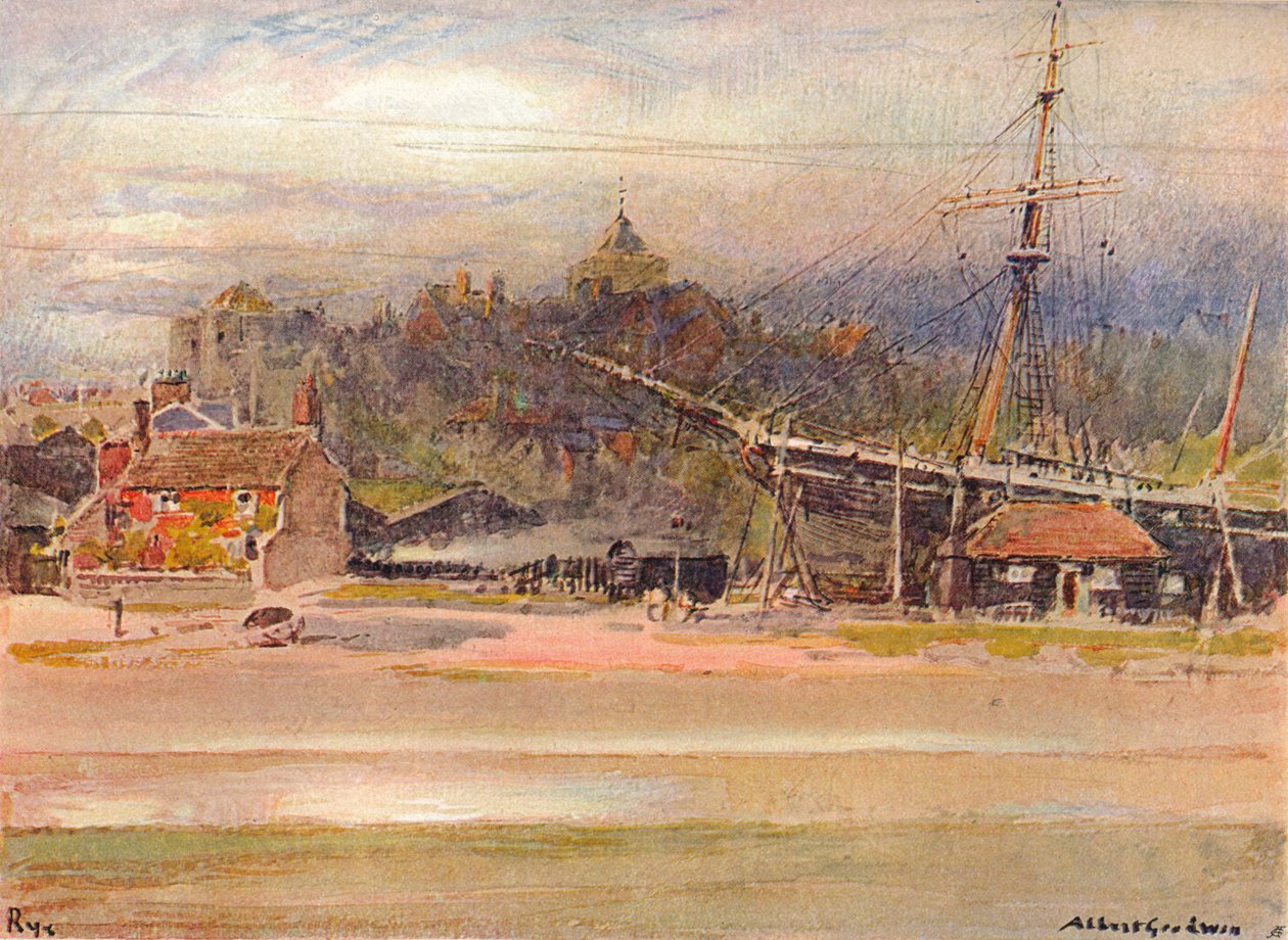 Chantier naval, Rye, 1910 - Albert Goodwin