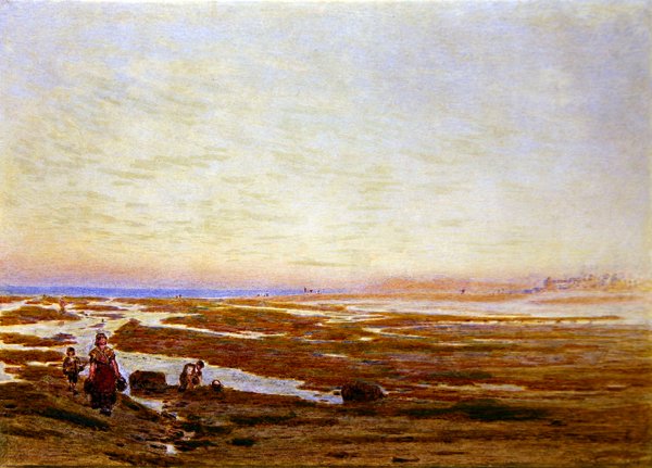 Marée Basse sur la Côte Sud, près de Brighton - Albert Goodwin