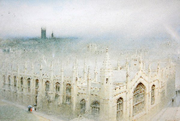 La pluie du ciel, All Souls, Oxford - Albert Goodwin