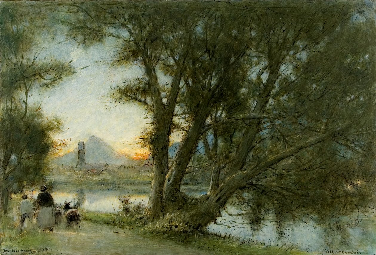 Le village de..., vers 1860-1932 - Albert Goodwin