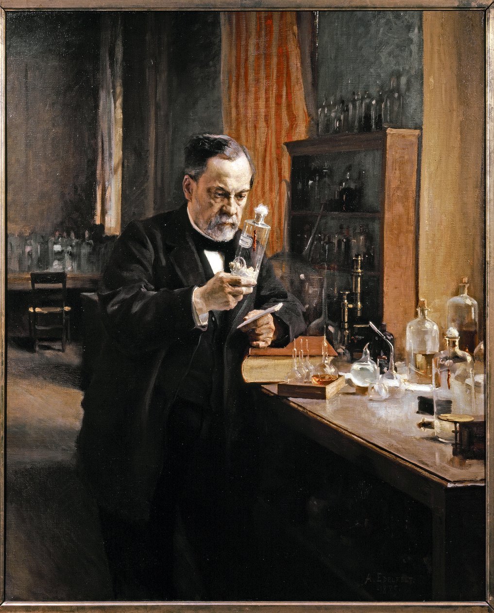 Louis Pasteur dans son laboratoire - Albert Gustaf Aristides Edelfelt