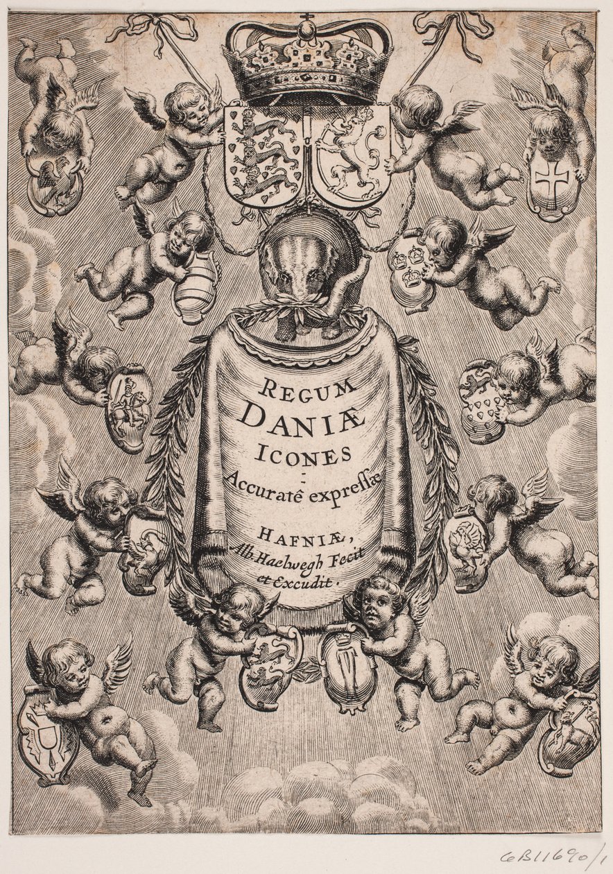 Page de titre de "Regum Daniæ Icones", 1646 - Albert Haelwegh