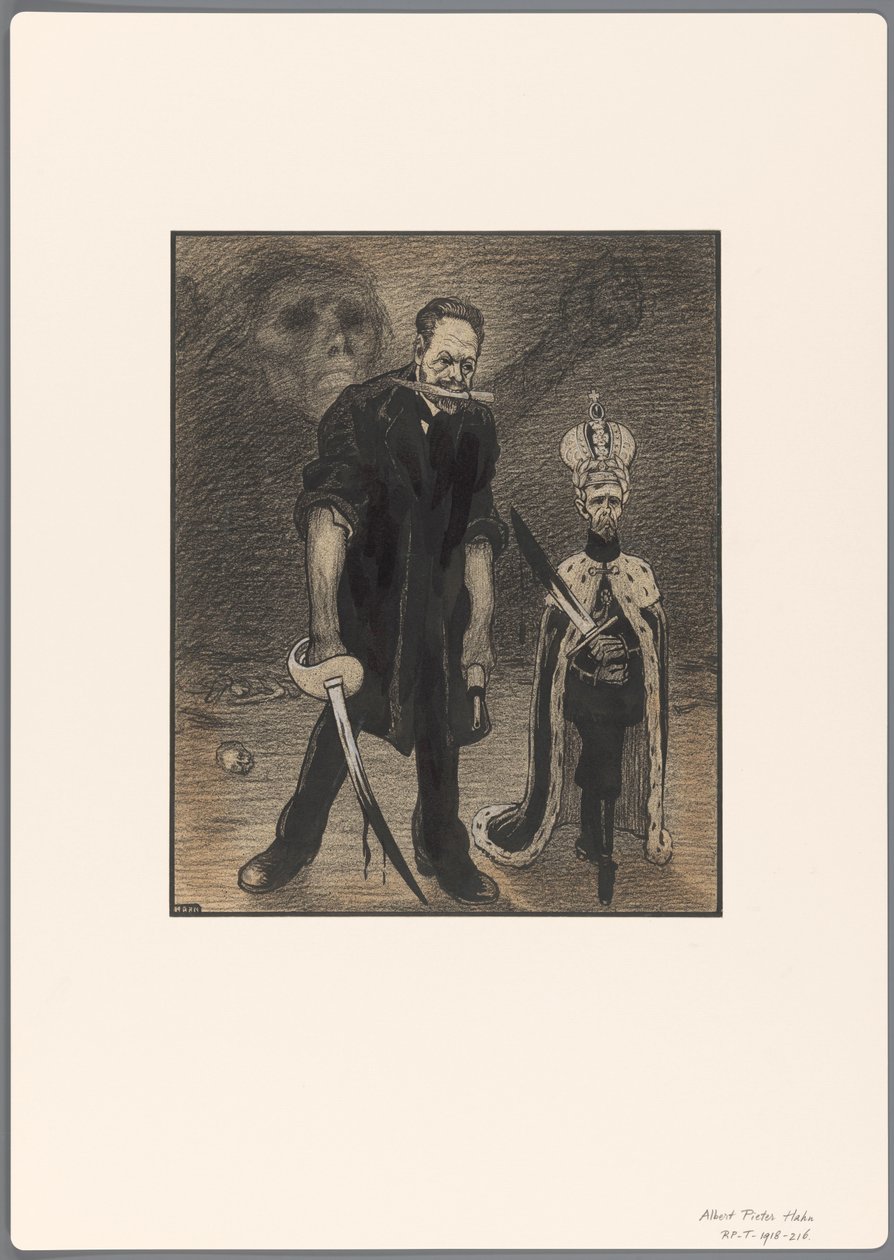 Projet pour une caricature politique : la Révolution russe - Albert Hahn (I)