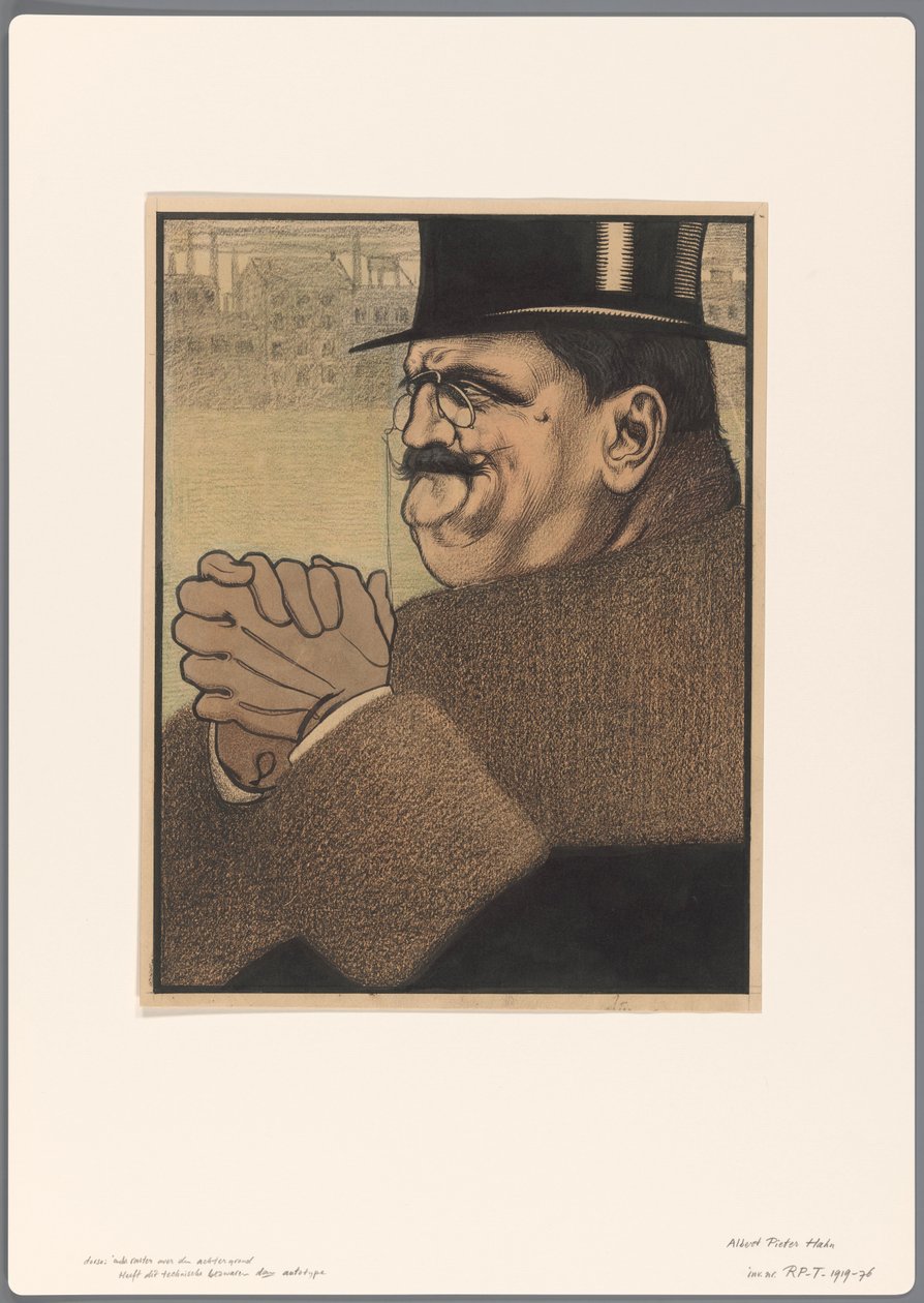 Esquisse pour une caricature politique : le capitaliste - Albert Hahn (I)