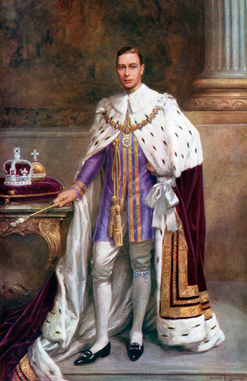 Le roi George VI en robes de couronnement, 1937 - Albert Henry Collings