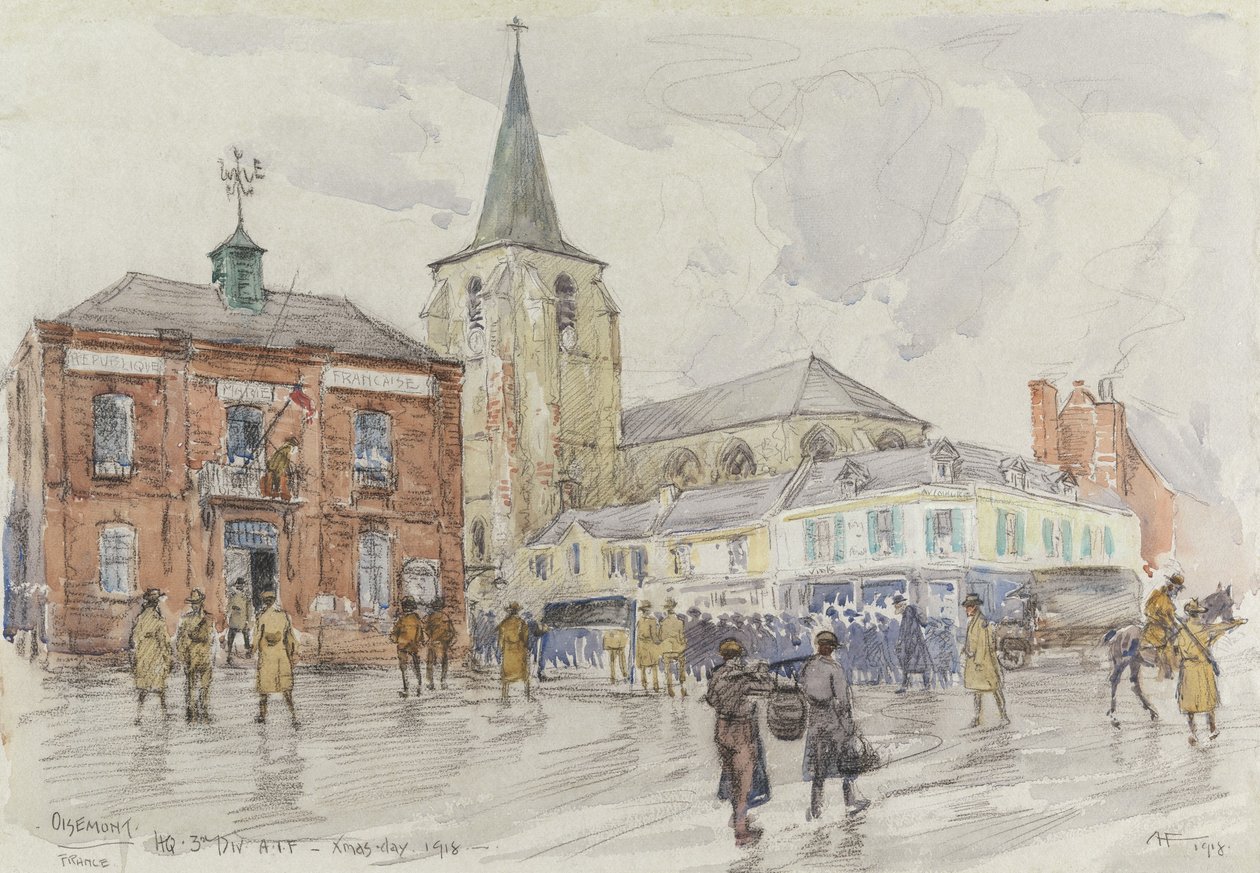 Oisemont, Quartier Général de la 3e Division, 1918 - Albert Henry Fullwood