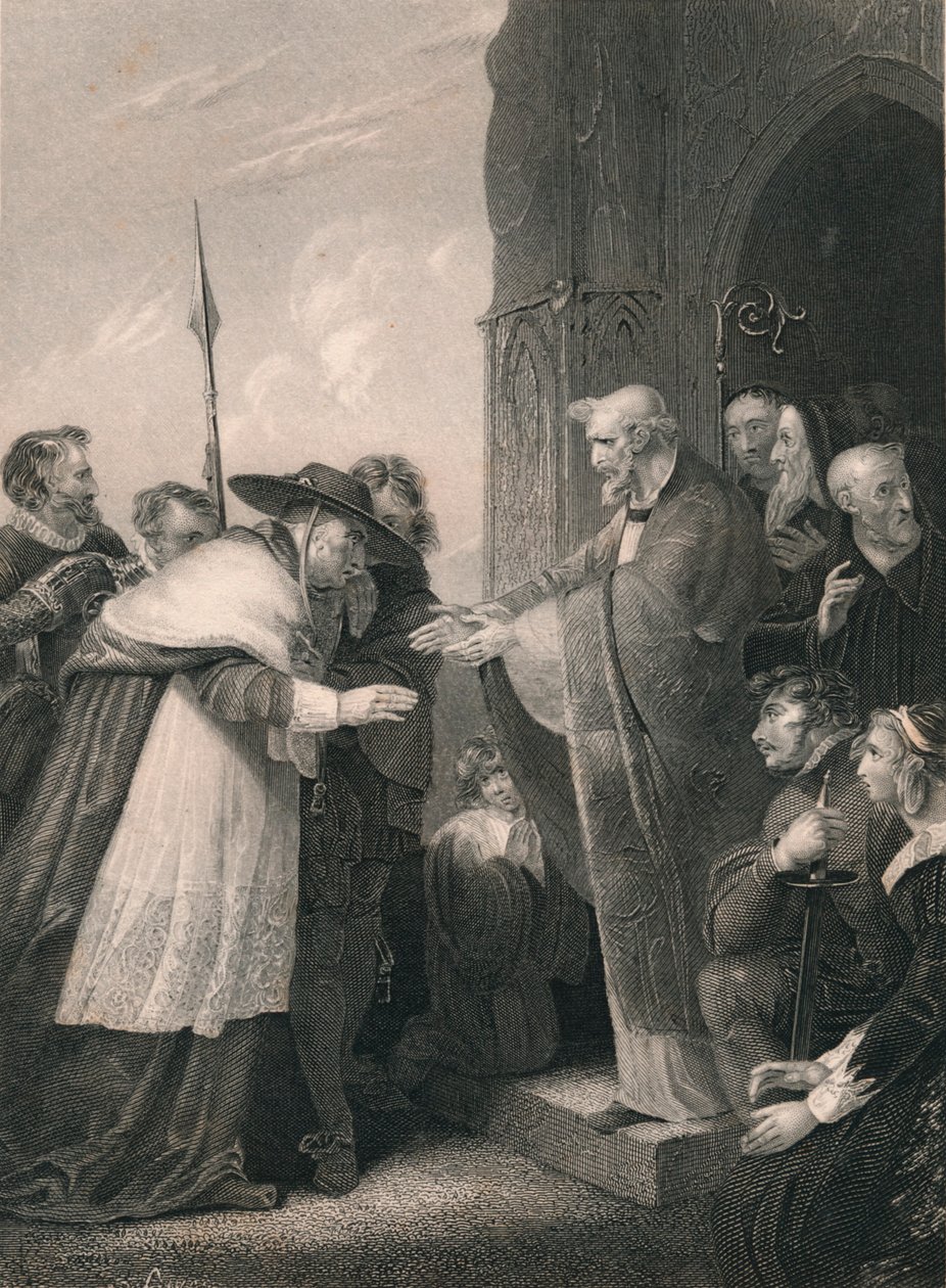 Le cardinal Wolsey entrant dans l