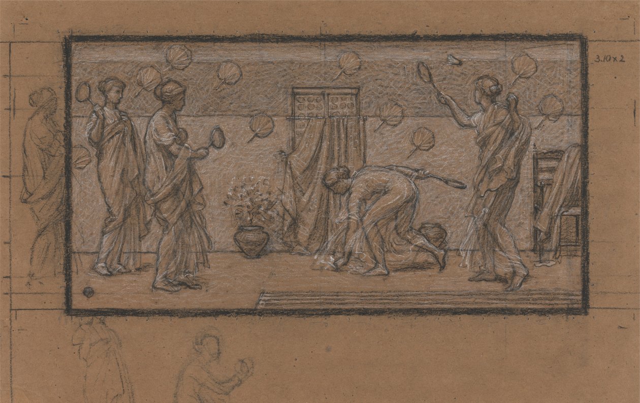 Étude pour Battledore et Shuttlecock - Albert Joseph Moore