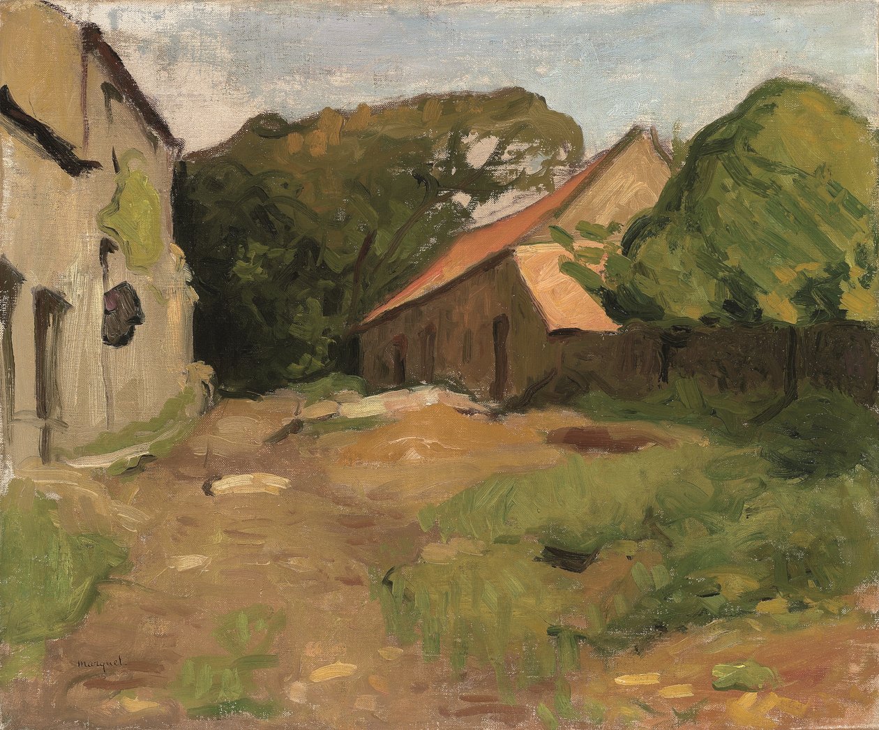 Cour de ferme à la Percaillerie (Normandie) - Albert Marquet