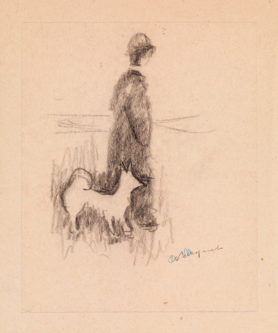 Figure avec un chien - Albert Marquet