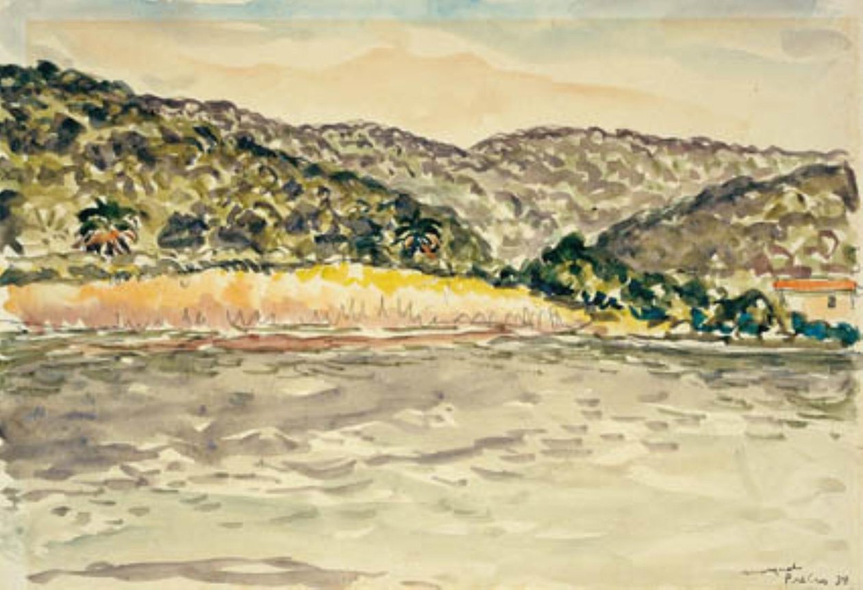 Paysage côtier près de l