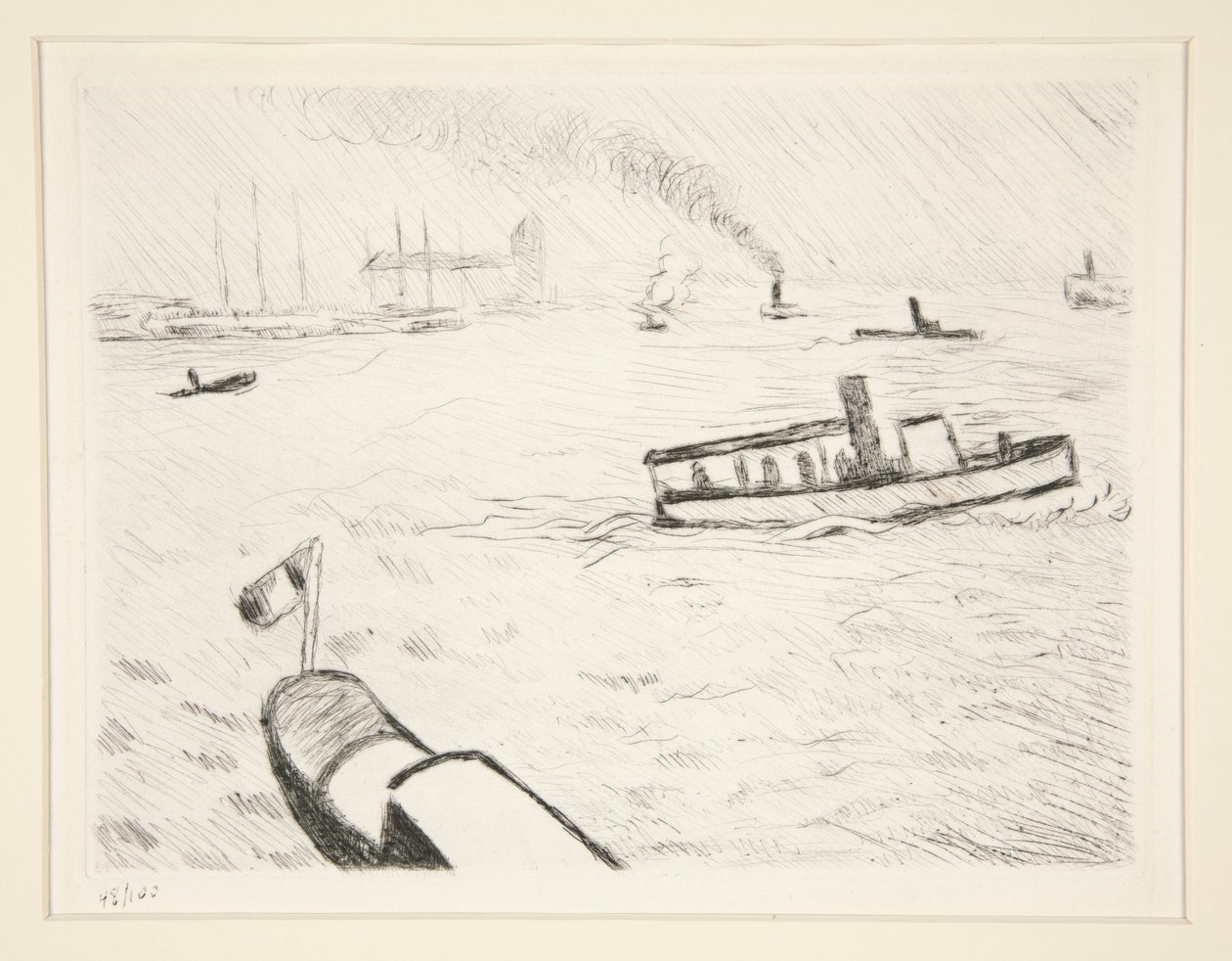 Remorqueur à Hambourg - Albert Marquet
