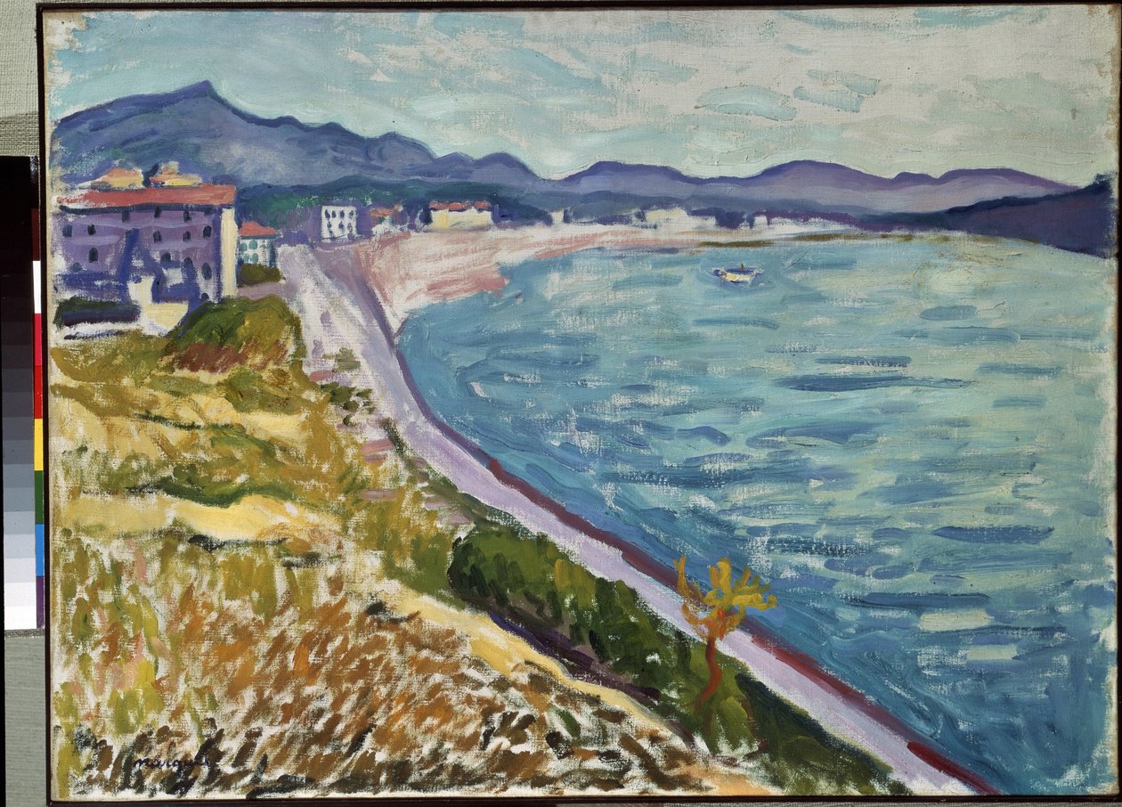 "Saint Jean de Luz" Vue de la côte basque à Saint-Jean-de-Luz (Pyrénées-Atlantiques). Peinture de Pierre-Albert Marquet - Albert Marquet